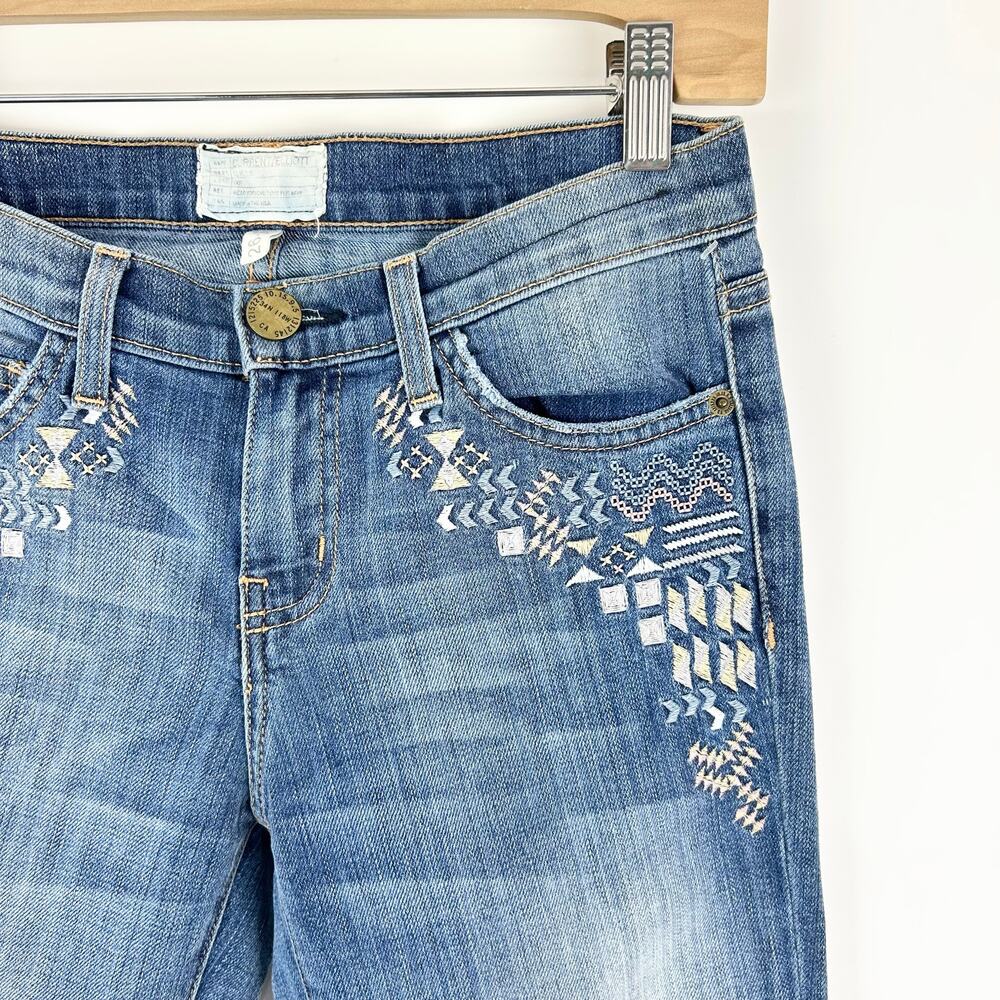 Current Elliot Jean Embroidered The Rolled Skinny Size 26 - Picture 2 of 7